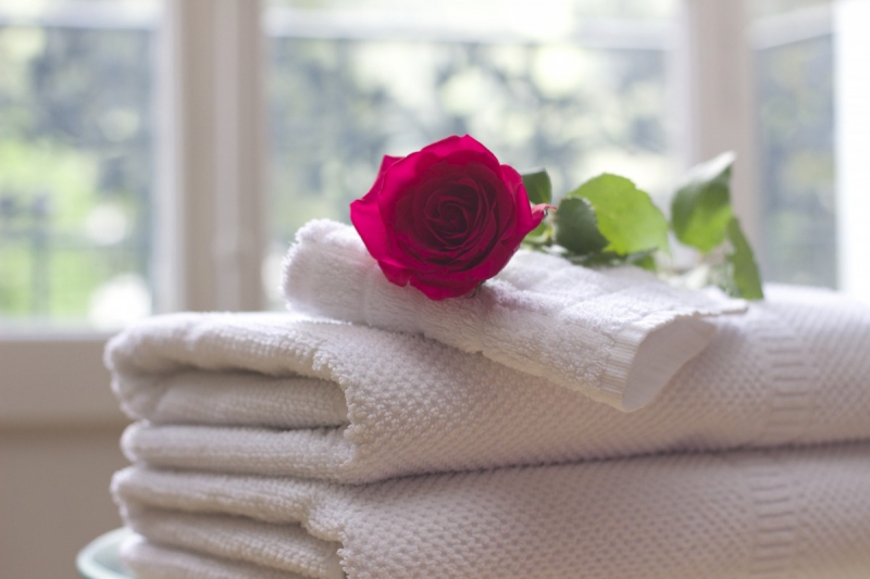 chambre-hote-ST LAURENT DU VAR-min_towel_rose_clean_care_salon_spa_white_bath-731641